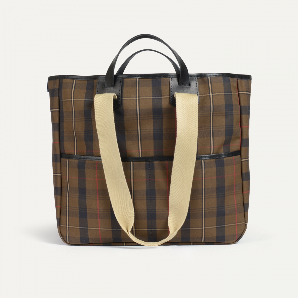 Tragetasche Musette Meline - Tartan Rotbraun (image n°2)