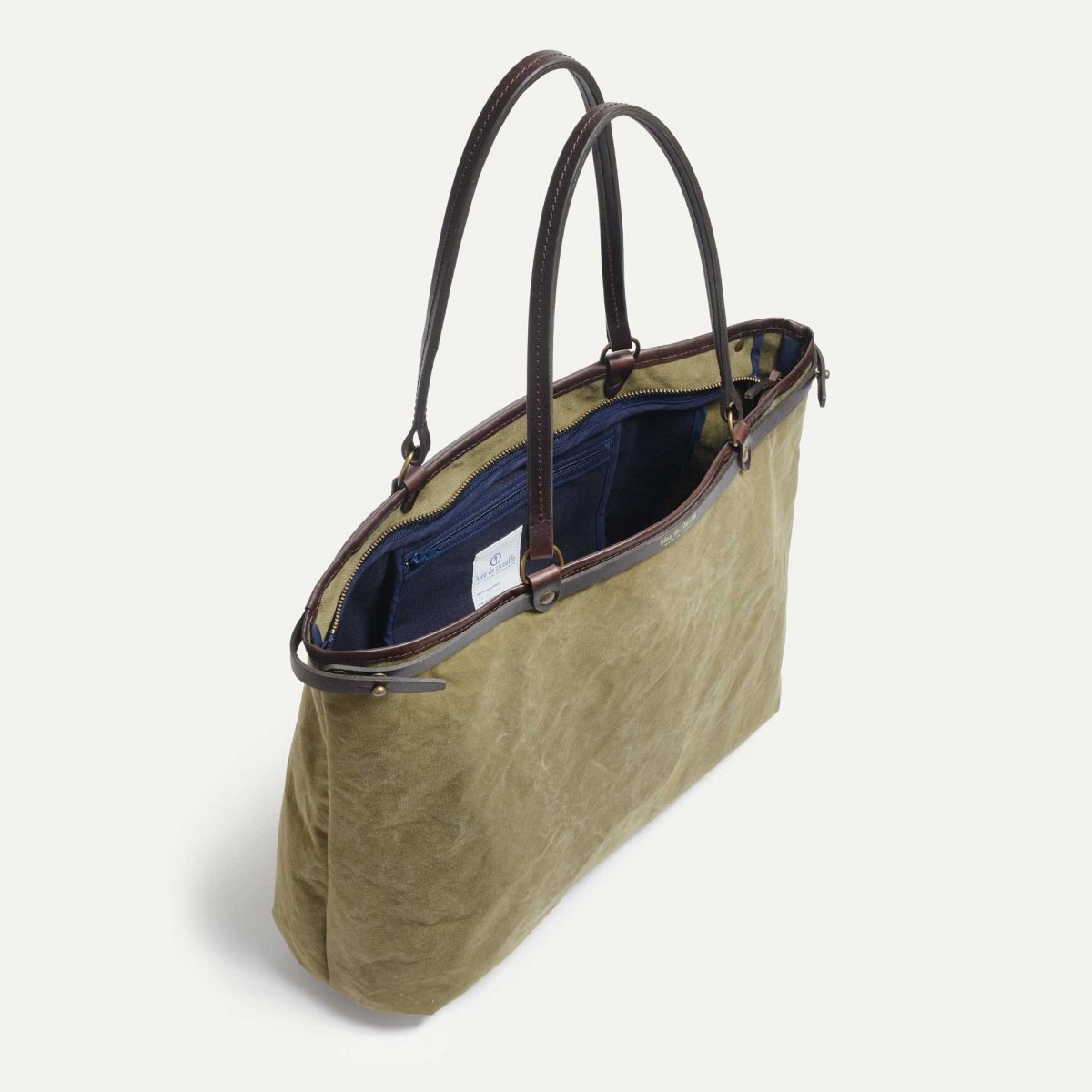 Adèle XL tote bag - Khaki US Stonewashed  (image n°4)