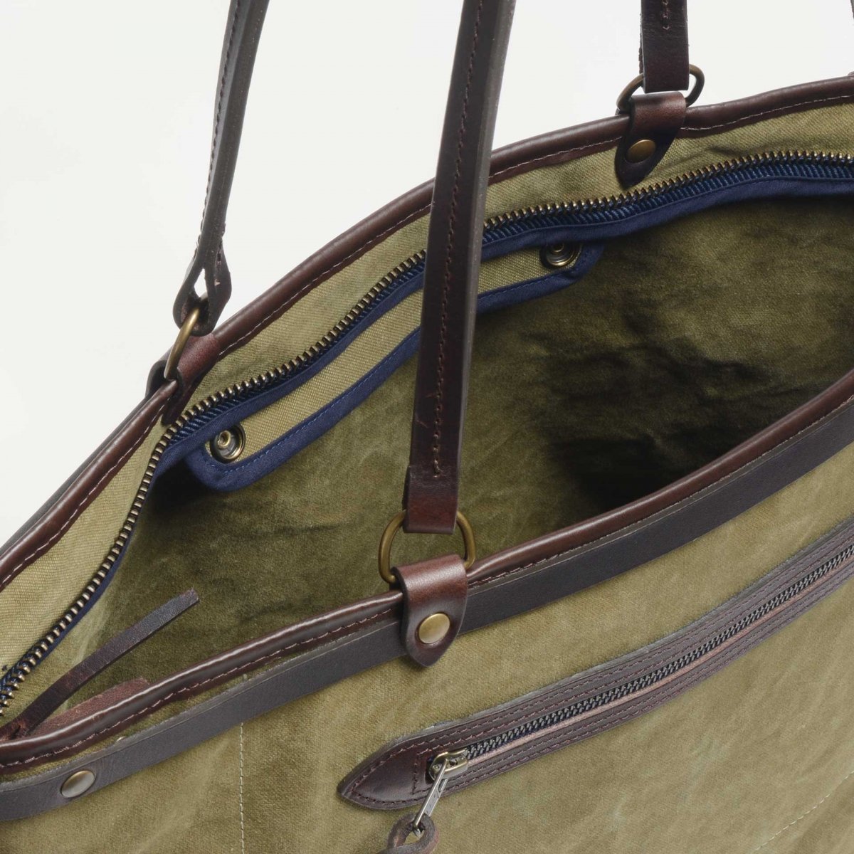 Adèle XL tote bag - Khaki US Stonewashed  (image n°5)