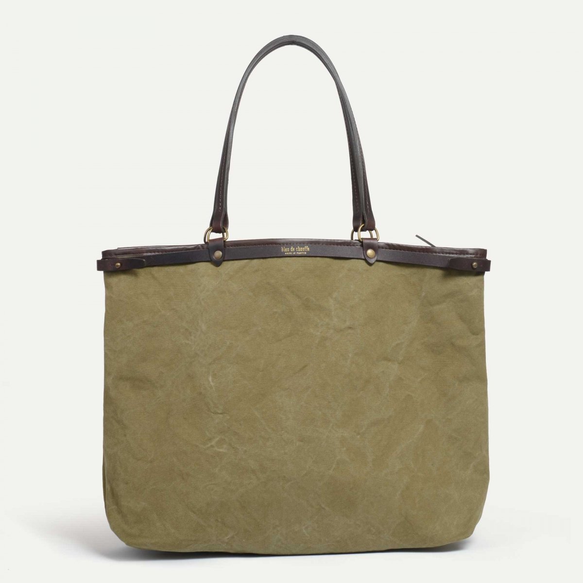Adèle XL tote bag - Khaki US Stonewashed  (image n°1)