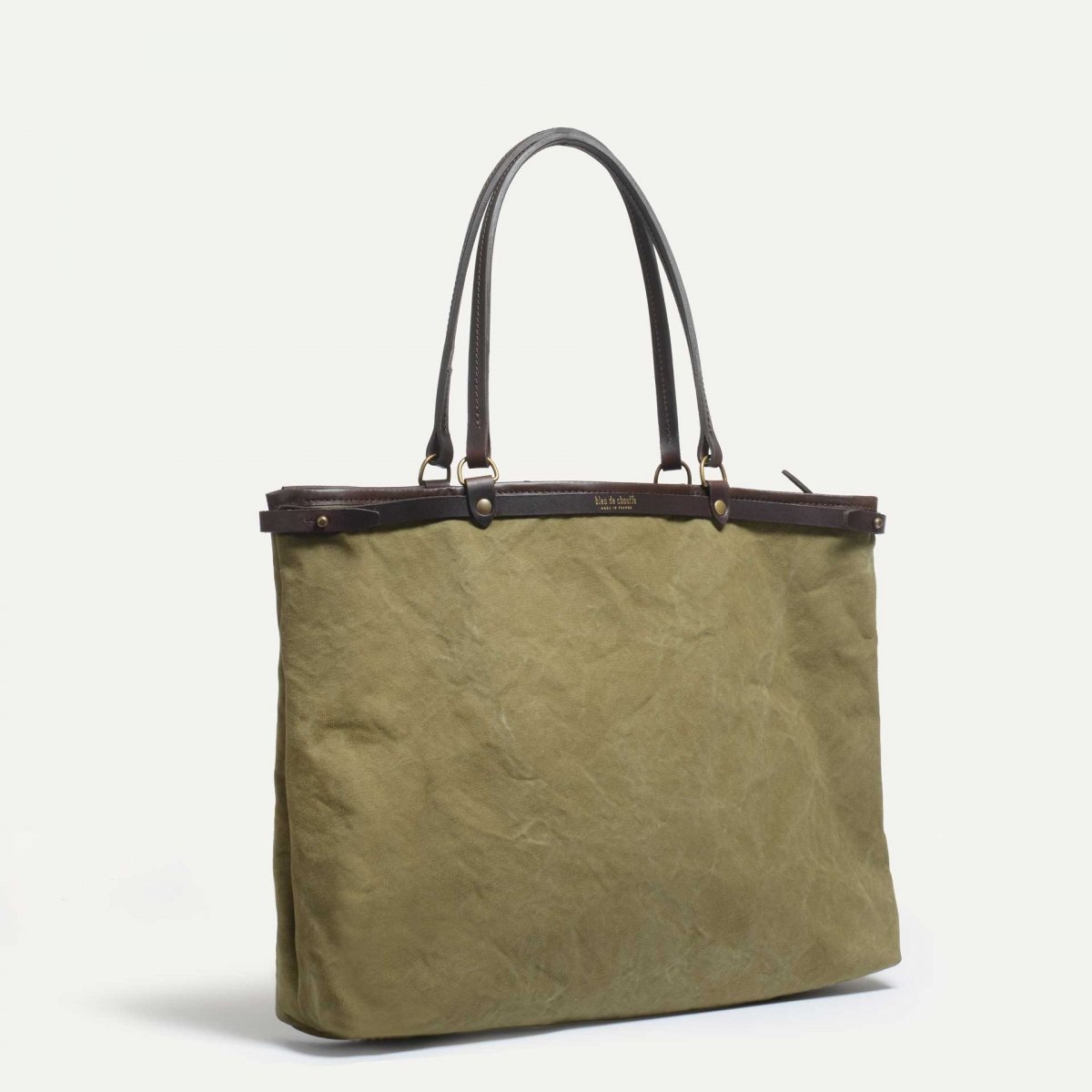 Adèle XL tote bag - Khaki US Stonewashed  (image n°3)