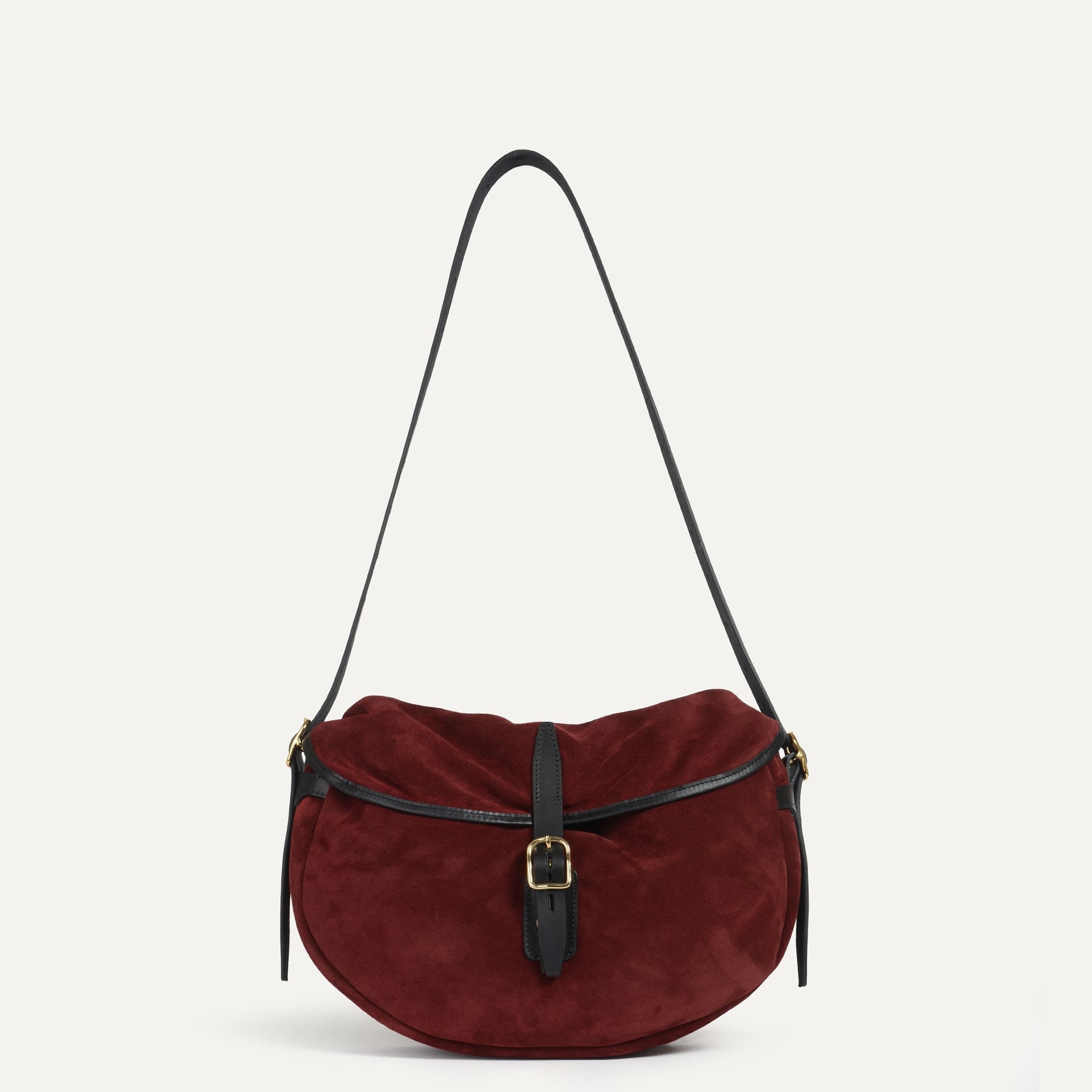 Musette des Fischers Halbmond Margot - Dunkelbordeaux (image n°2)