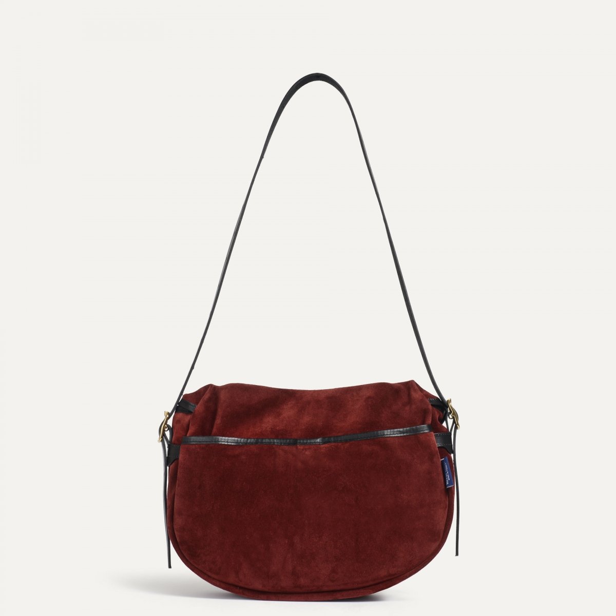 Margot half moon fisherman's bag - Dark burgundy (image n°3)