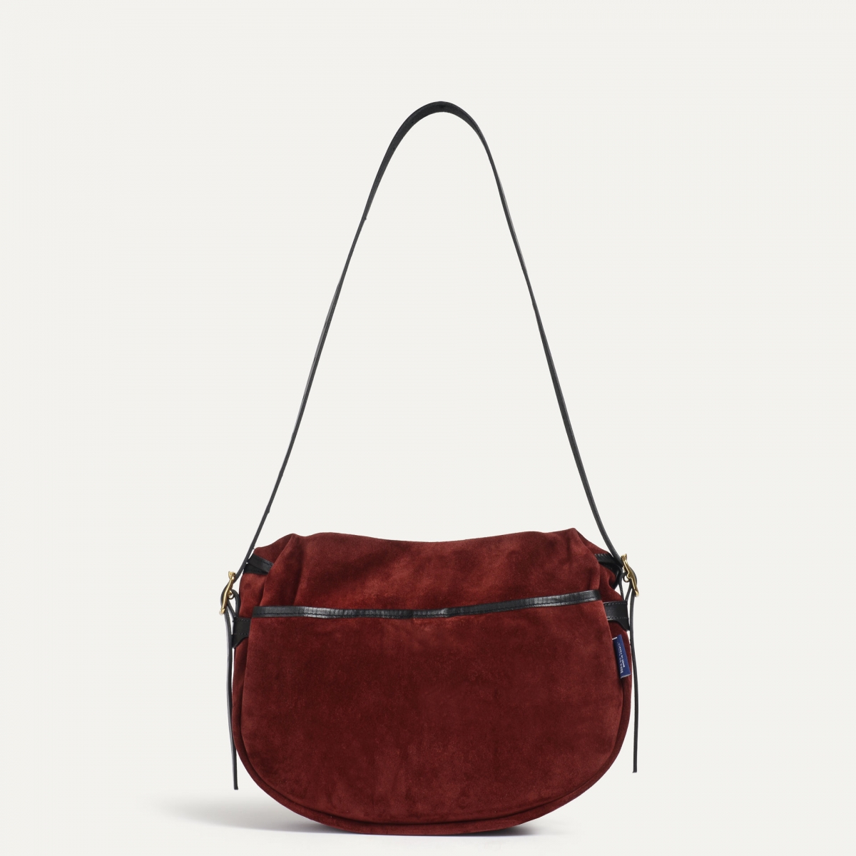 Musette des Fischers Halbmond Margot - Dunkelbordeaux (image n°3)