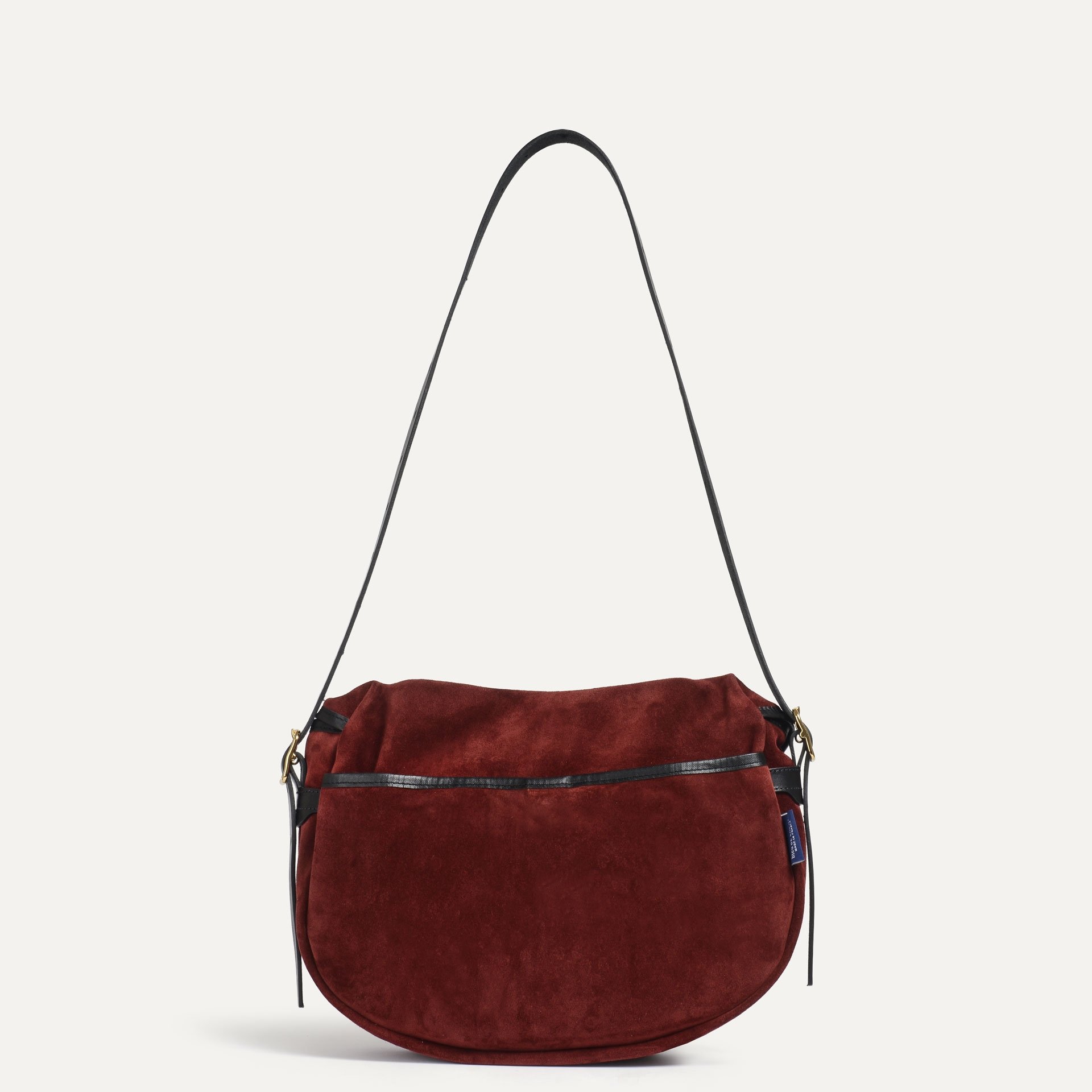 Margot half moon fisherman's bag - Dark burgundy (image n°3)