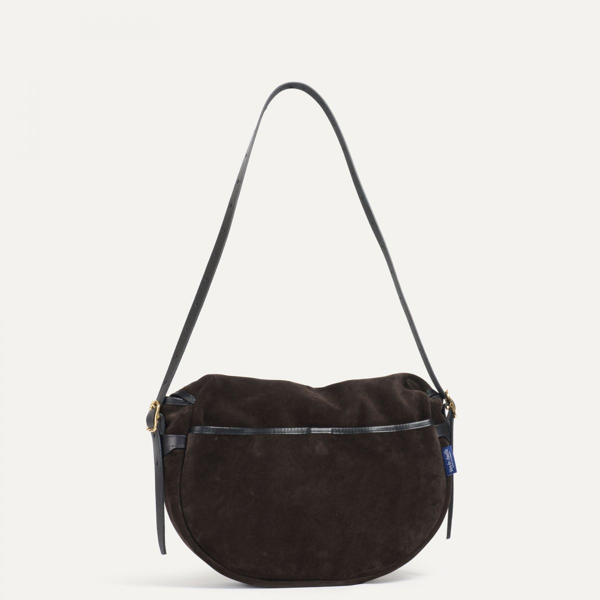 Margot half moon fisherman's bag - Dark brown (image n°3)