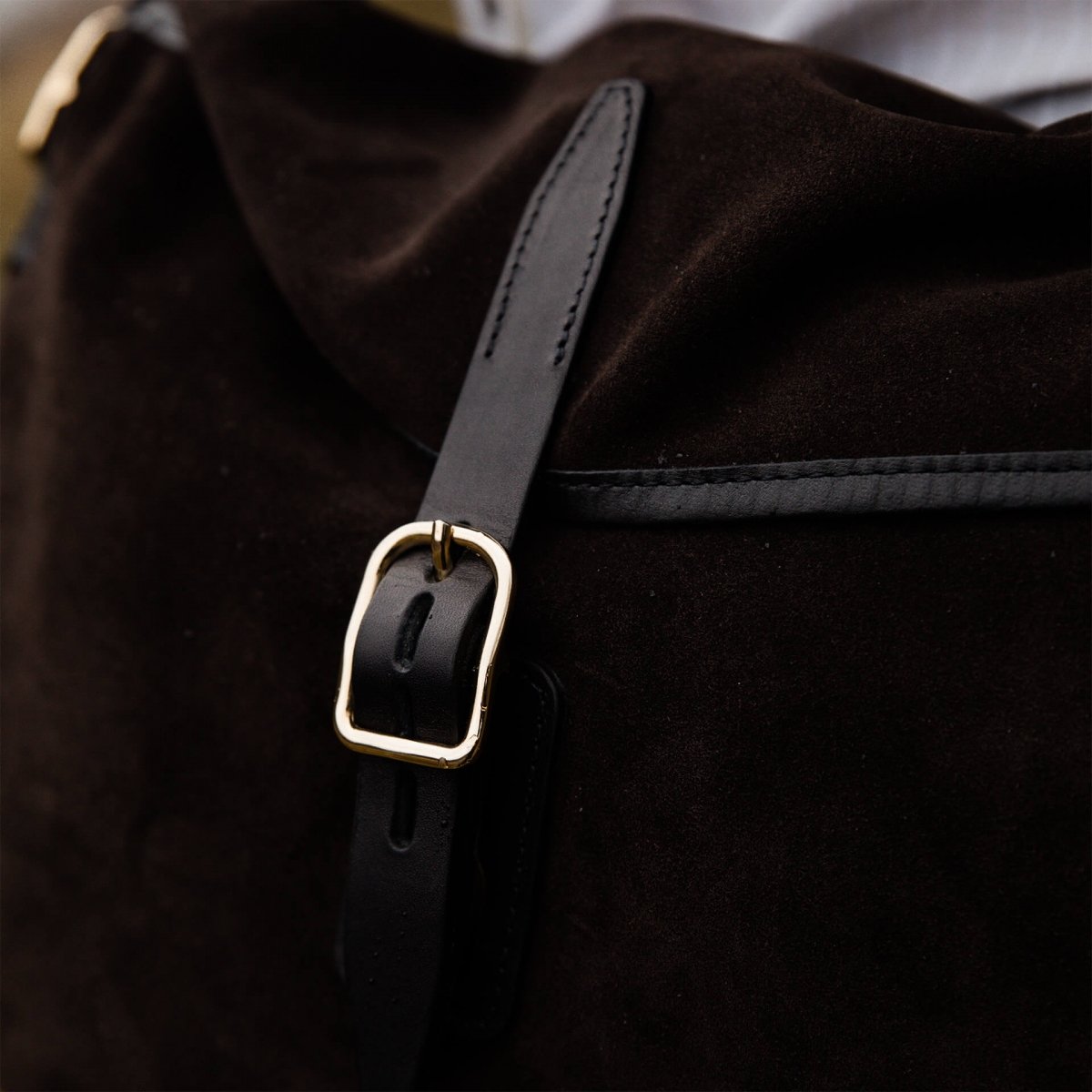 Musette du pêcheur demi-lune Margot - Marron Foncé (image n°5)