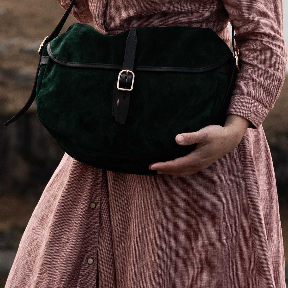 Margot half moon fisherman's bag - Dark green (image n°5)