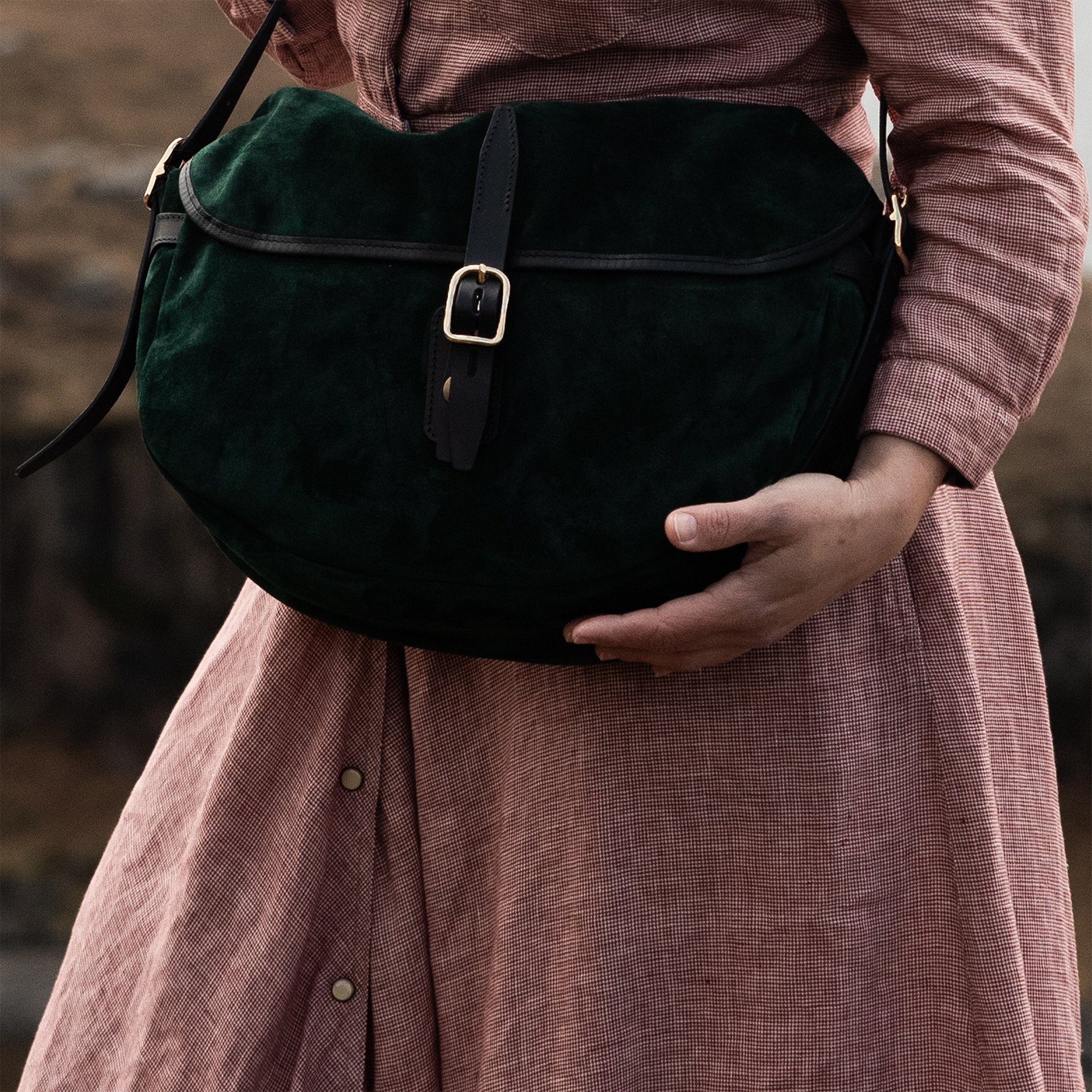 Margot half moon fisherman's bag - Dark green (image n°5)