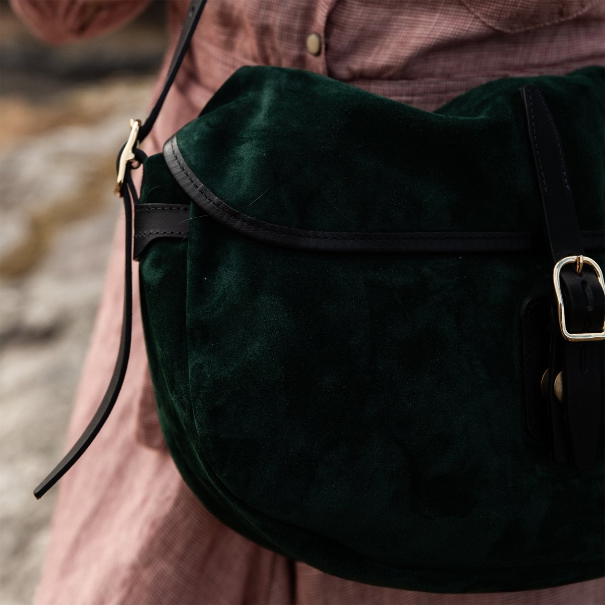 Margot half moon fisherman's bag - Dark green (image n°6)