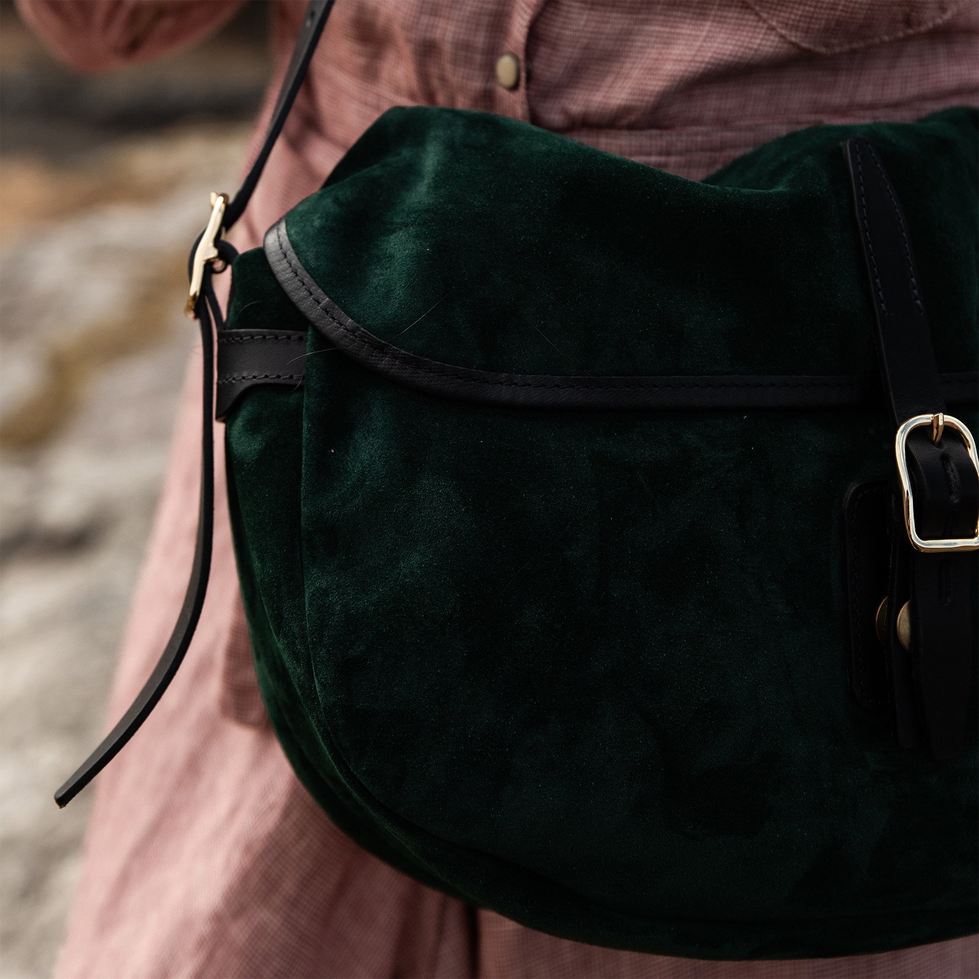 Margot half moon fisherman's bag - Dark green (image n°6)