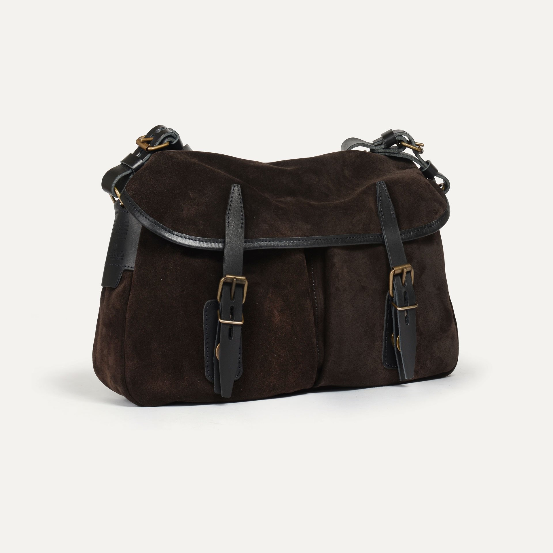 Musette S Fisherman's bag / Suede - Dark brown (image n°2)