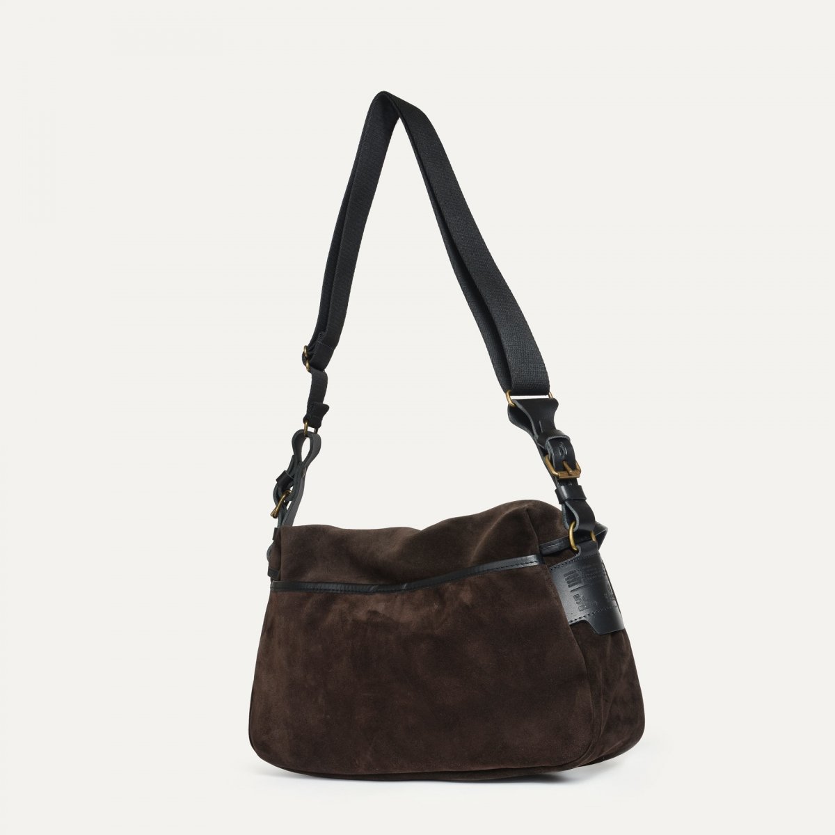 Musette S Fisherman's bag / Suede - Dark brown (image n°3)