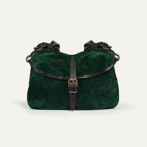Musette XS Fisherman's bag / Suede - Dark green