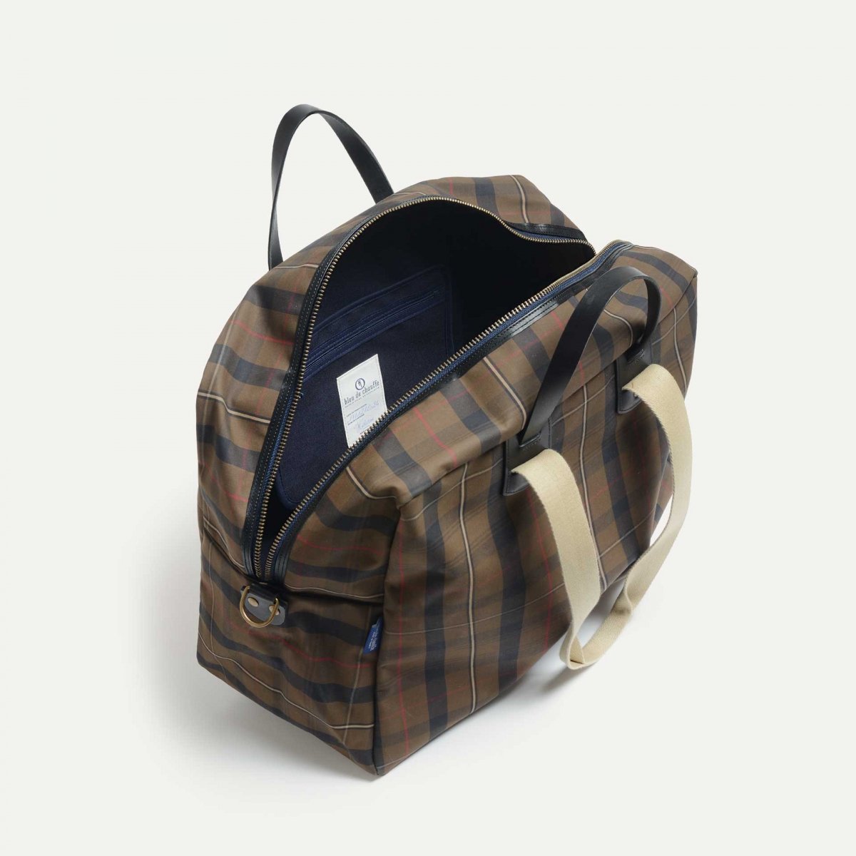 Missak aviator bag - Brown Red Tartan (image n°5)