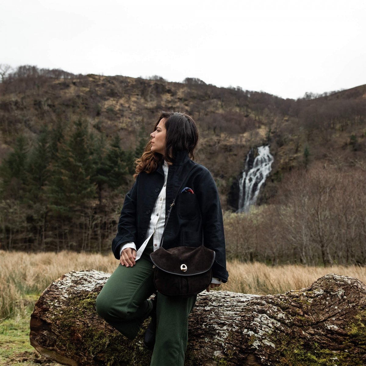 Soft musette S Janice - Dunkelgrün (image n°8)