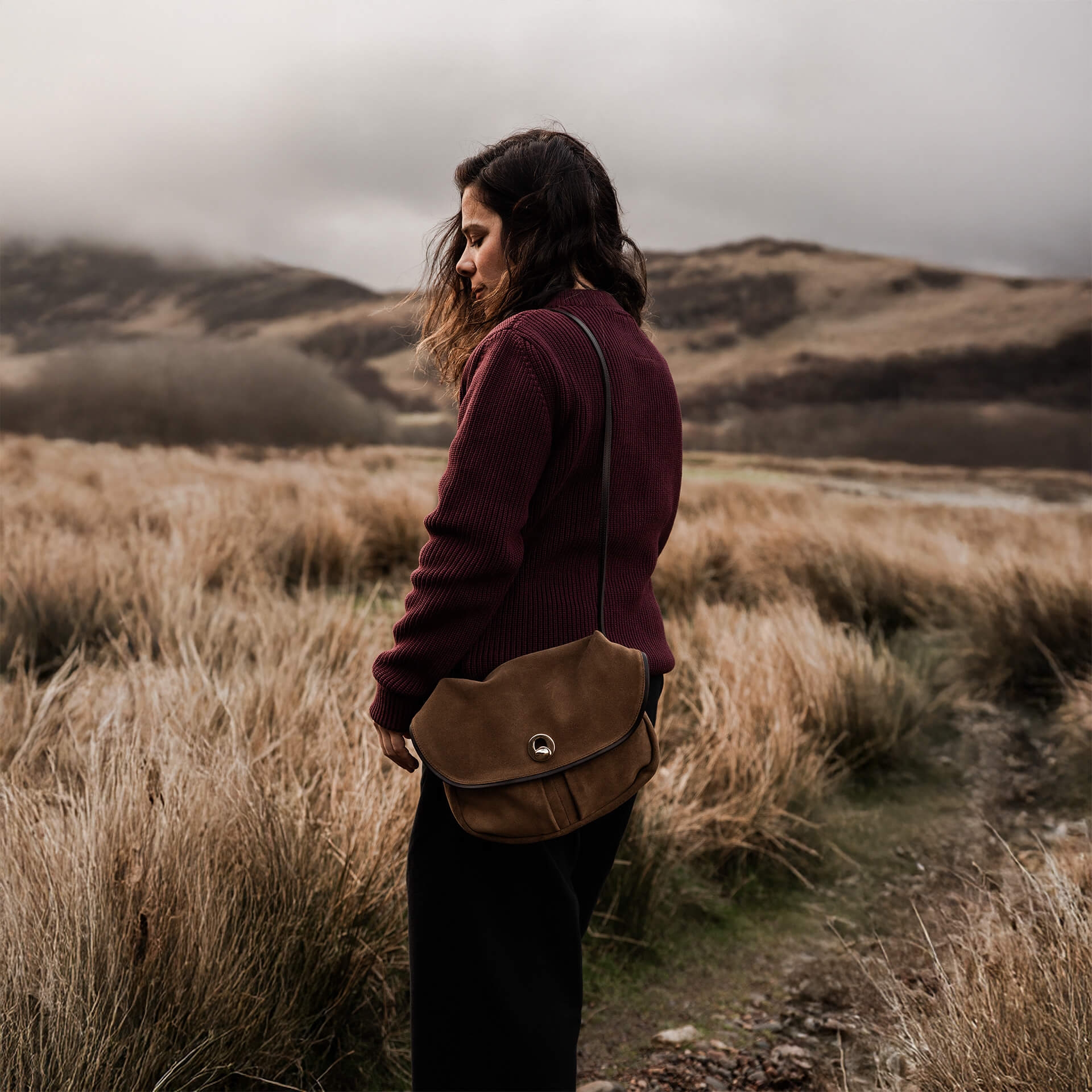 Soft musette S Janice - Dunkelgrün (image n°7)