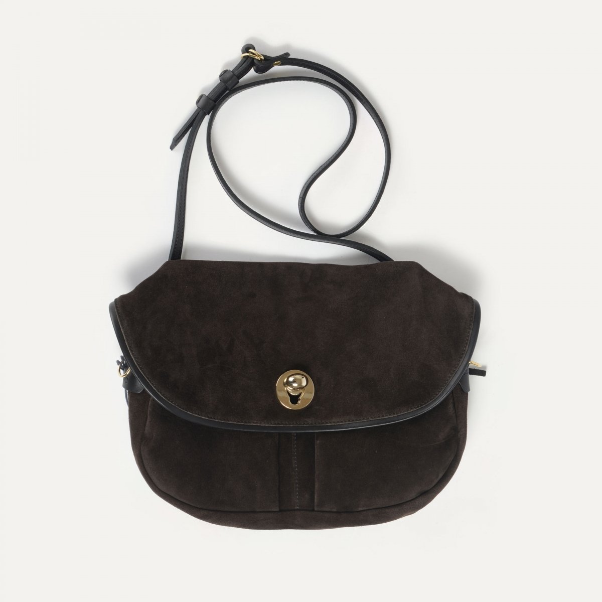 Soft musette S Janice - Marron Foncé (image n°1)