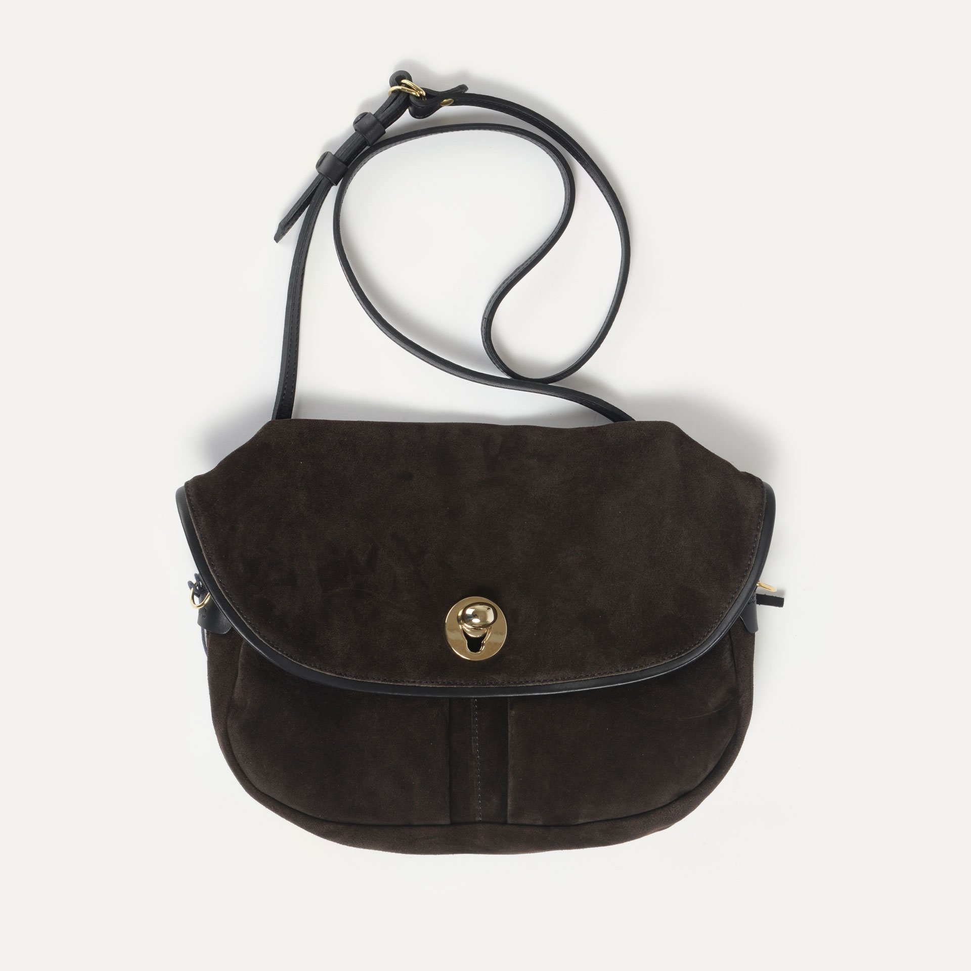 Soft musette S Janice - Marron Foncé (image n°1)