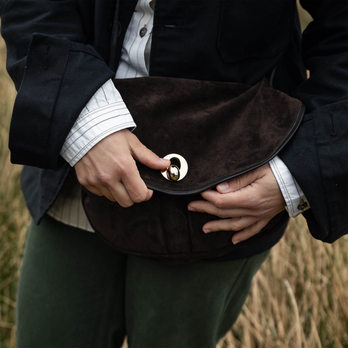 Soft musette S Janice - Dunkelbraun (image n°7)