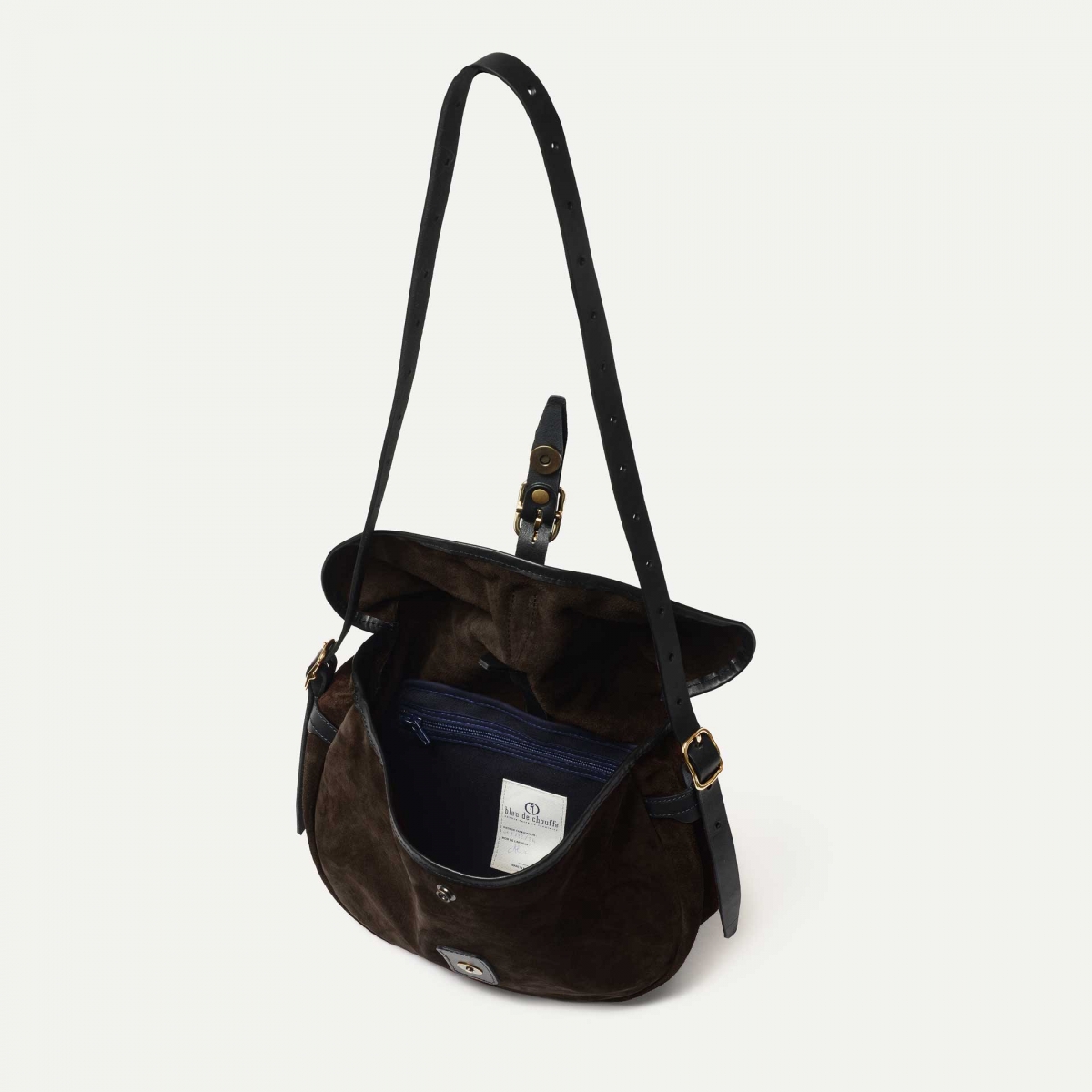 Musette des Fischers Halbmond Margot - Dunkelbraun (image n°4)