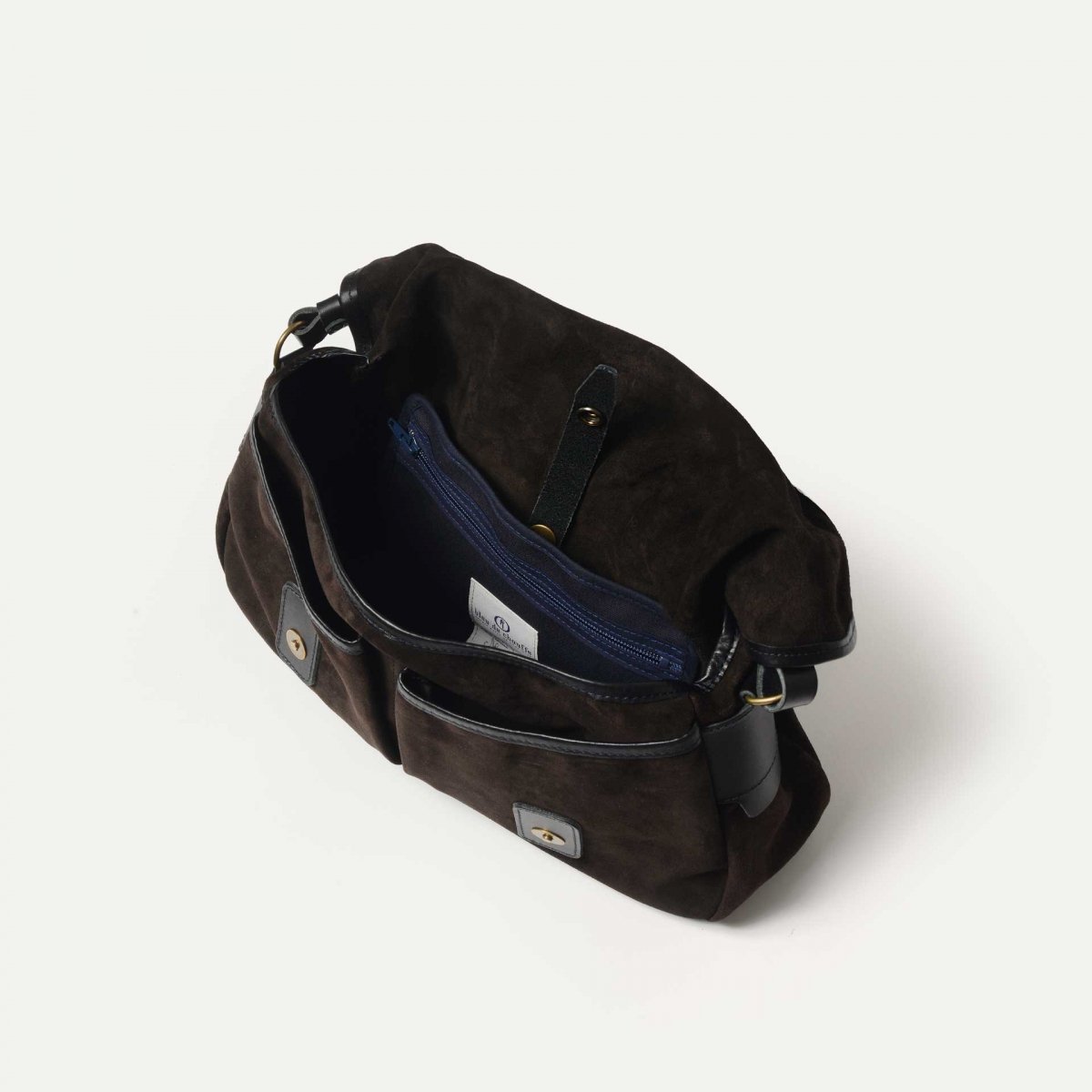 Musette S Fisherman's bag / Suede - Dark brown (image n°5)