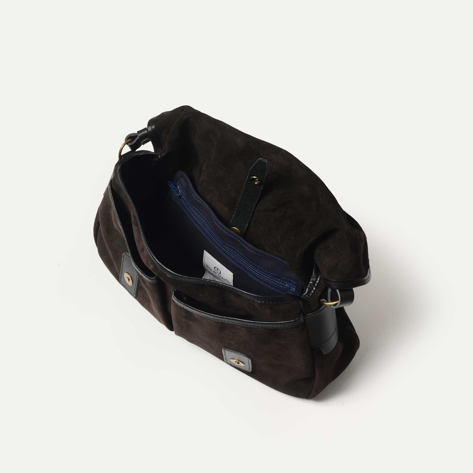 Musette S Fisherman's bag / Suede - Dark brown (image n°5)