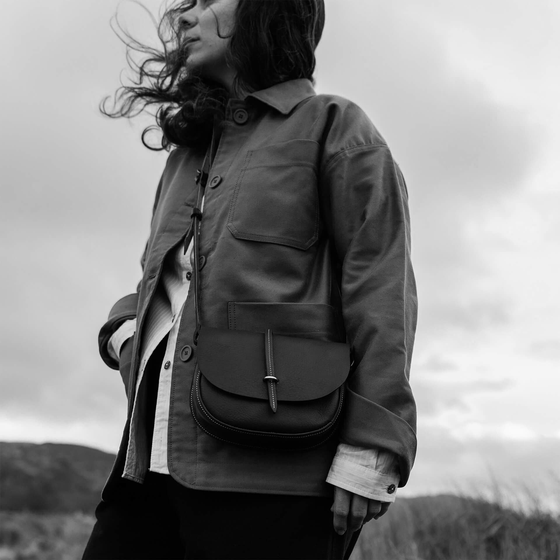 Java Mini postman bag / handbag - Black (image n°5)