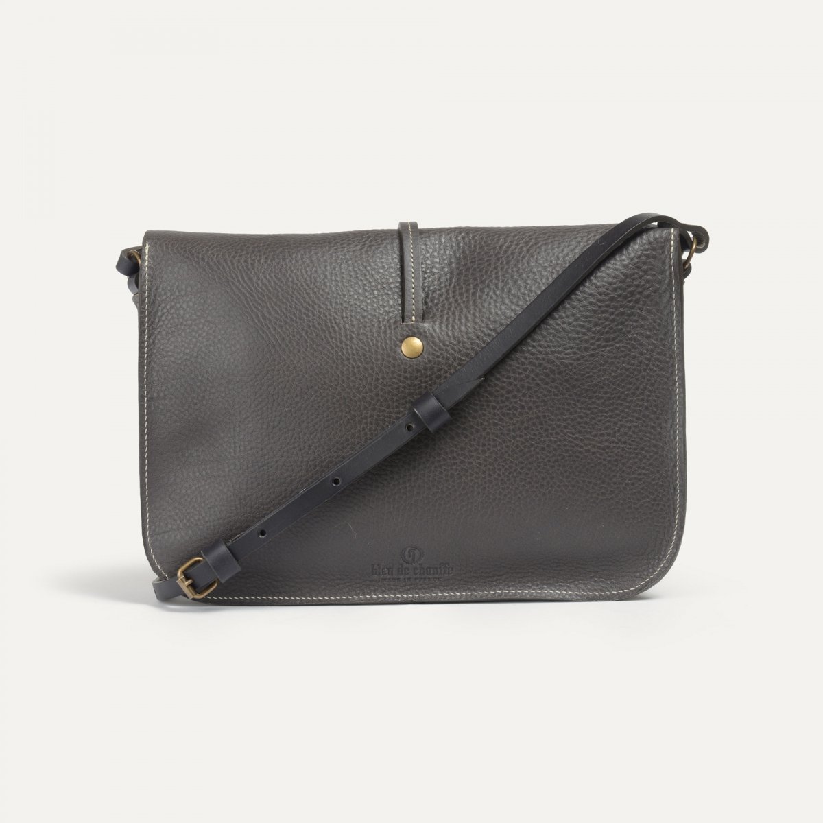 Pastel postman bag / handbag - Grey (image n°3)