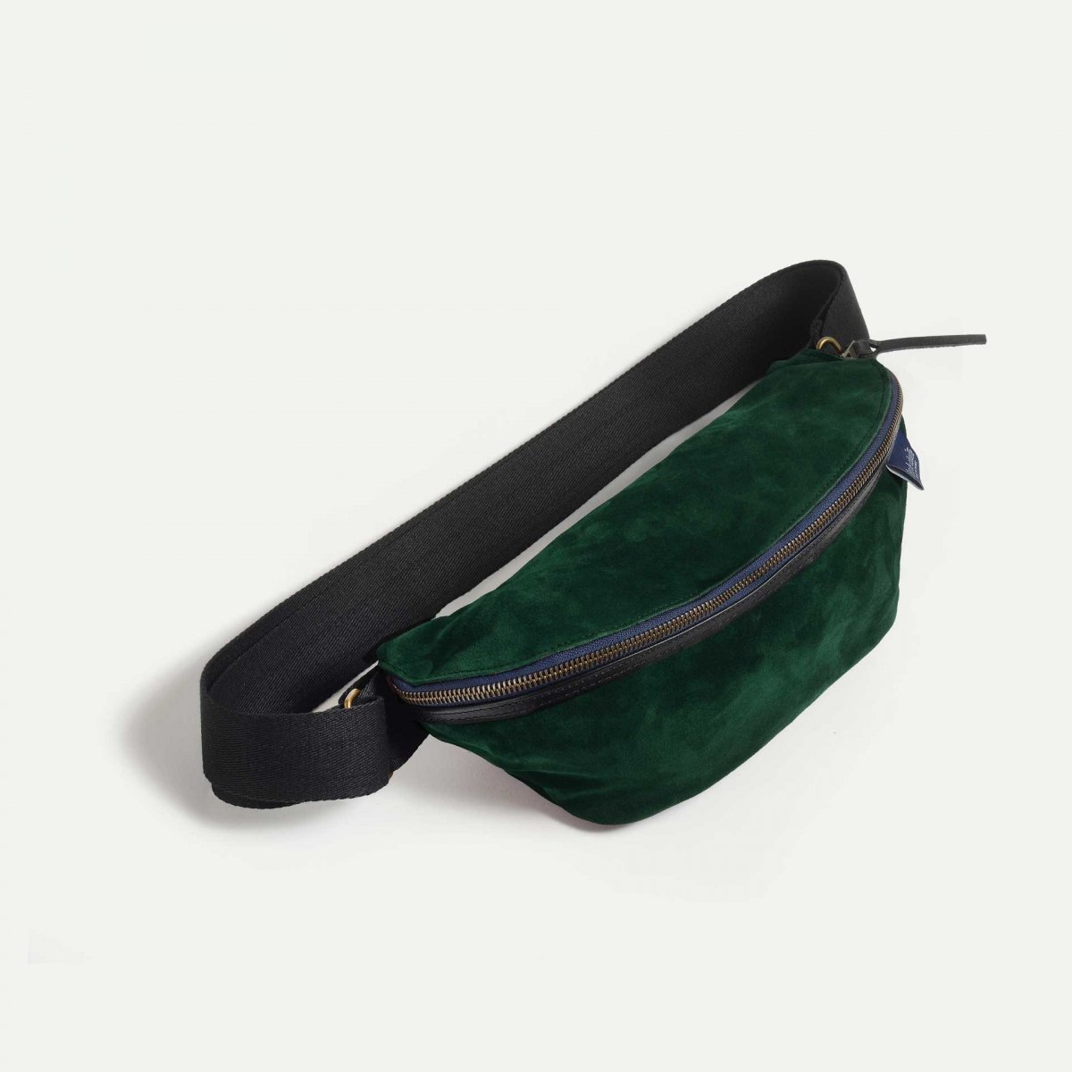 New Beat Belt bag / Suede - Dark green (image n°3)
