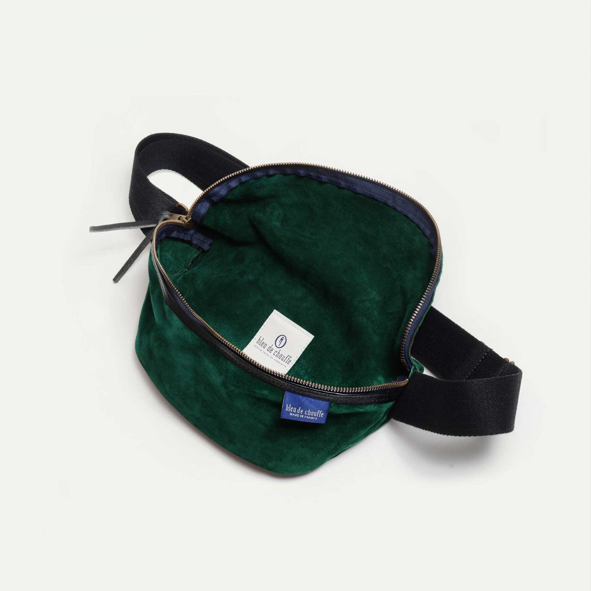 New Beat Belt bag / Suede - Dark green (image n°4)