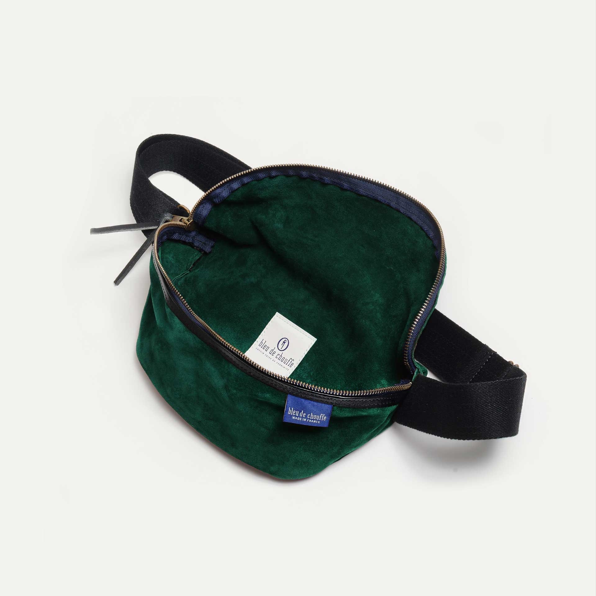 New Beat Belt bag / Suede - Dark green (image n°4)