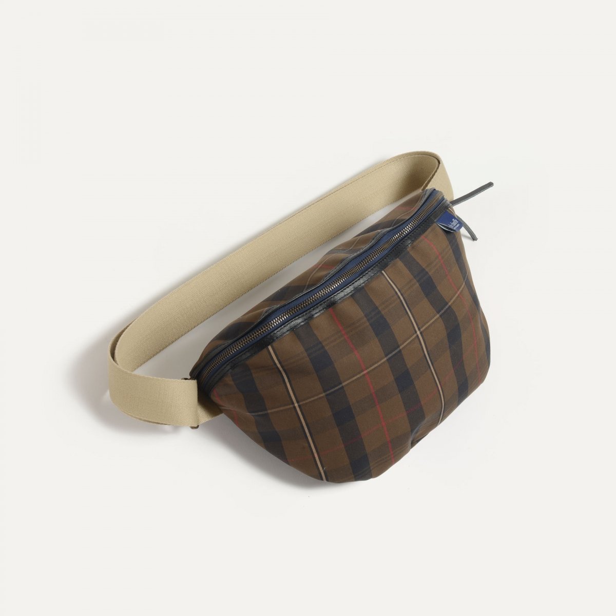 Sac Banane New Beat XL - Tartan brun rouge (image n°2)