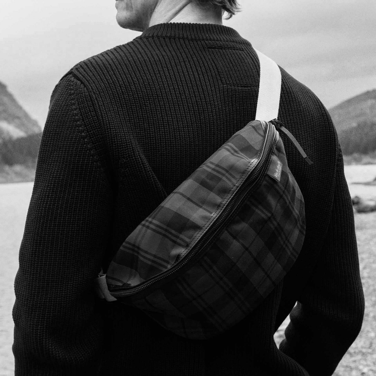 Sac Banane New Beat XL - Tartan brun rouge (image n°5)