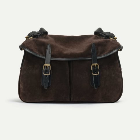 Musette M Fisherman's bag / Suede - Dark Brown