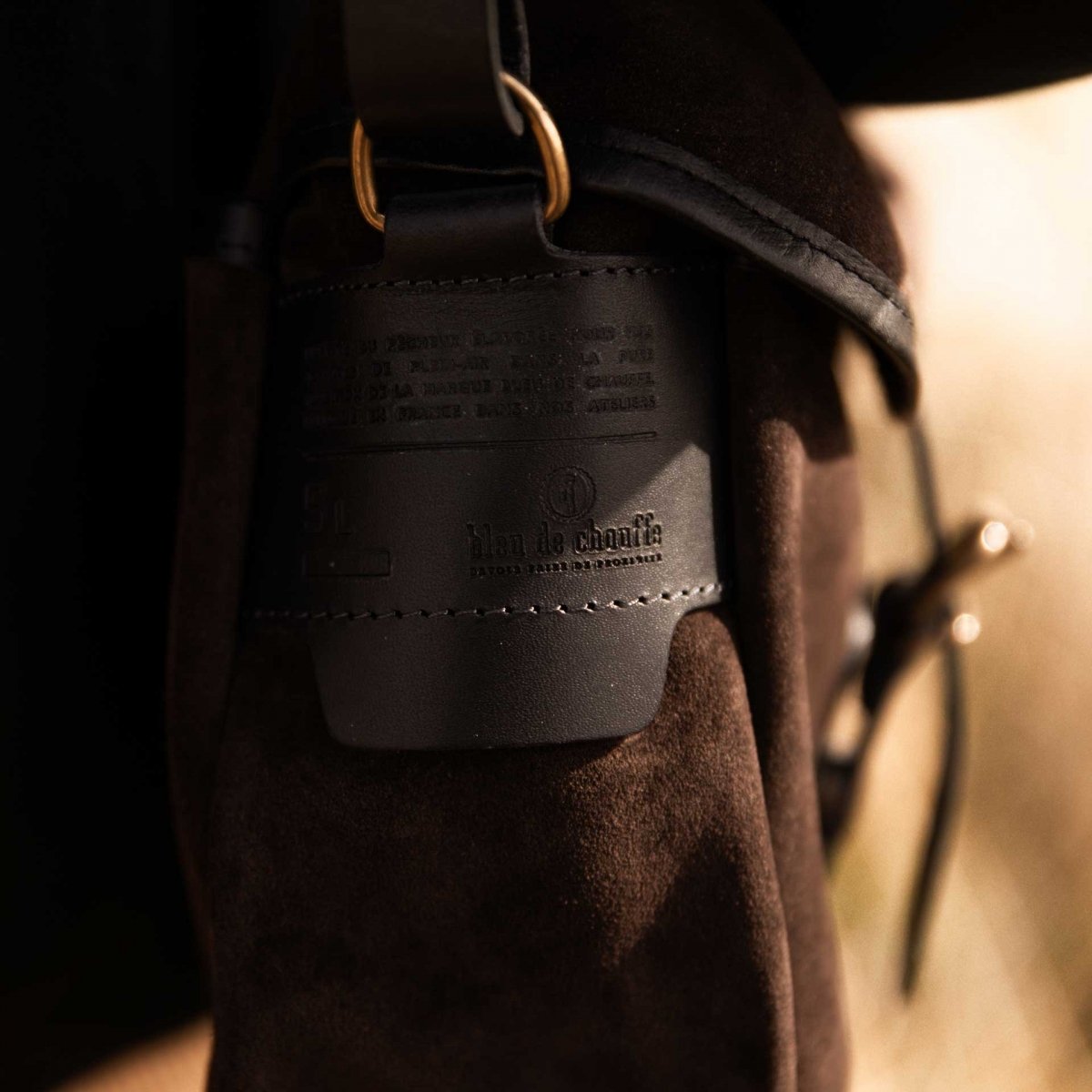 Musette M Fisherman's bag / Suede - Dark Brown (image n°6)