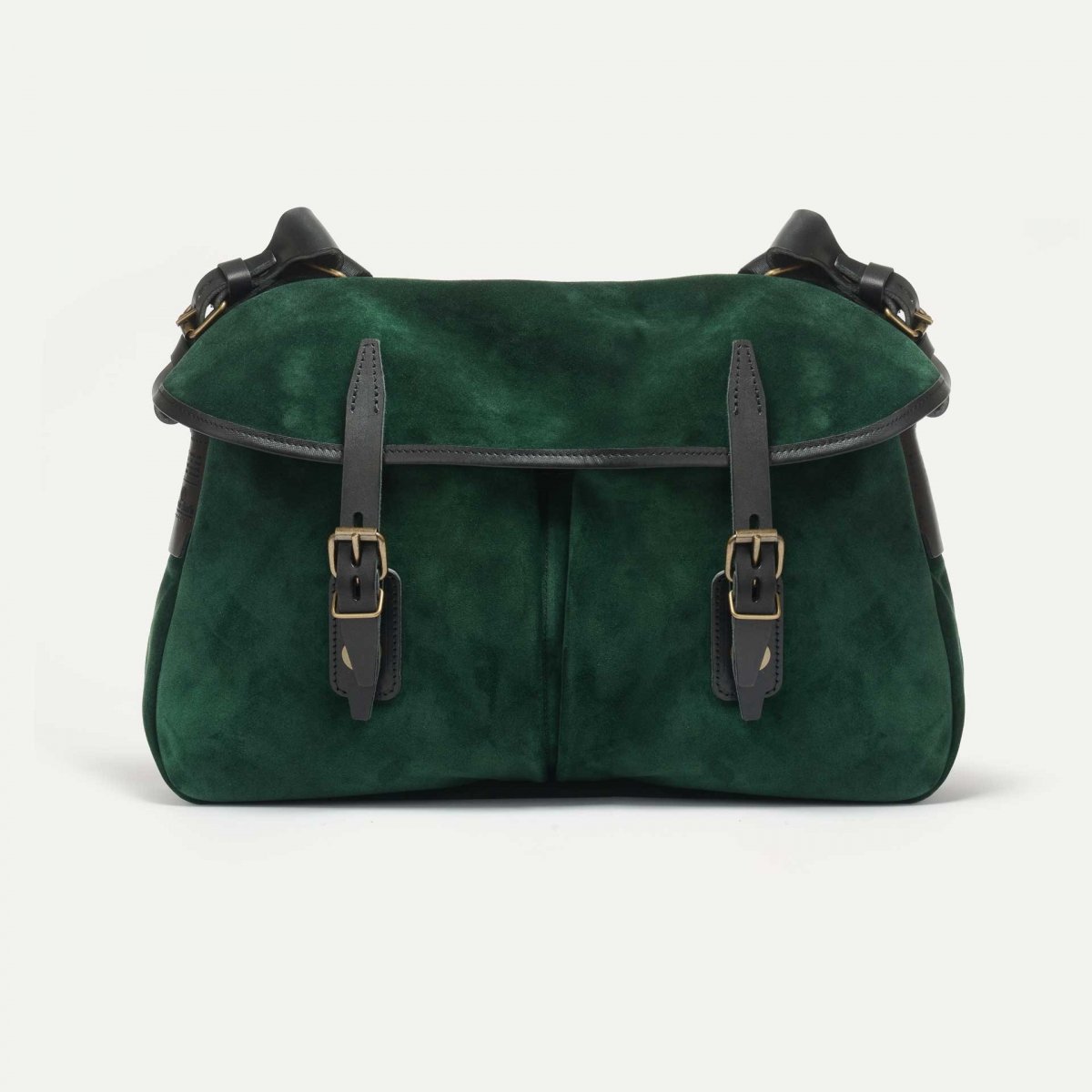 Musette M Fisherman's bag / Suede - Dark Green (image n°1)