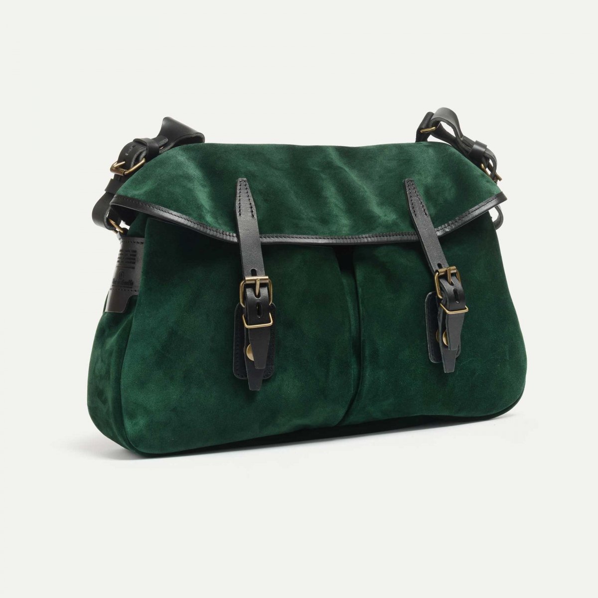 Musette M Fisherman's bag / Suede - Dark Green (image n°2)