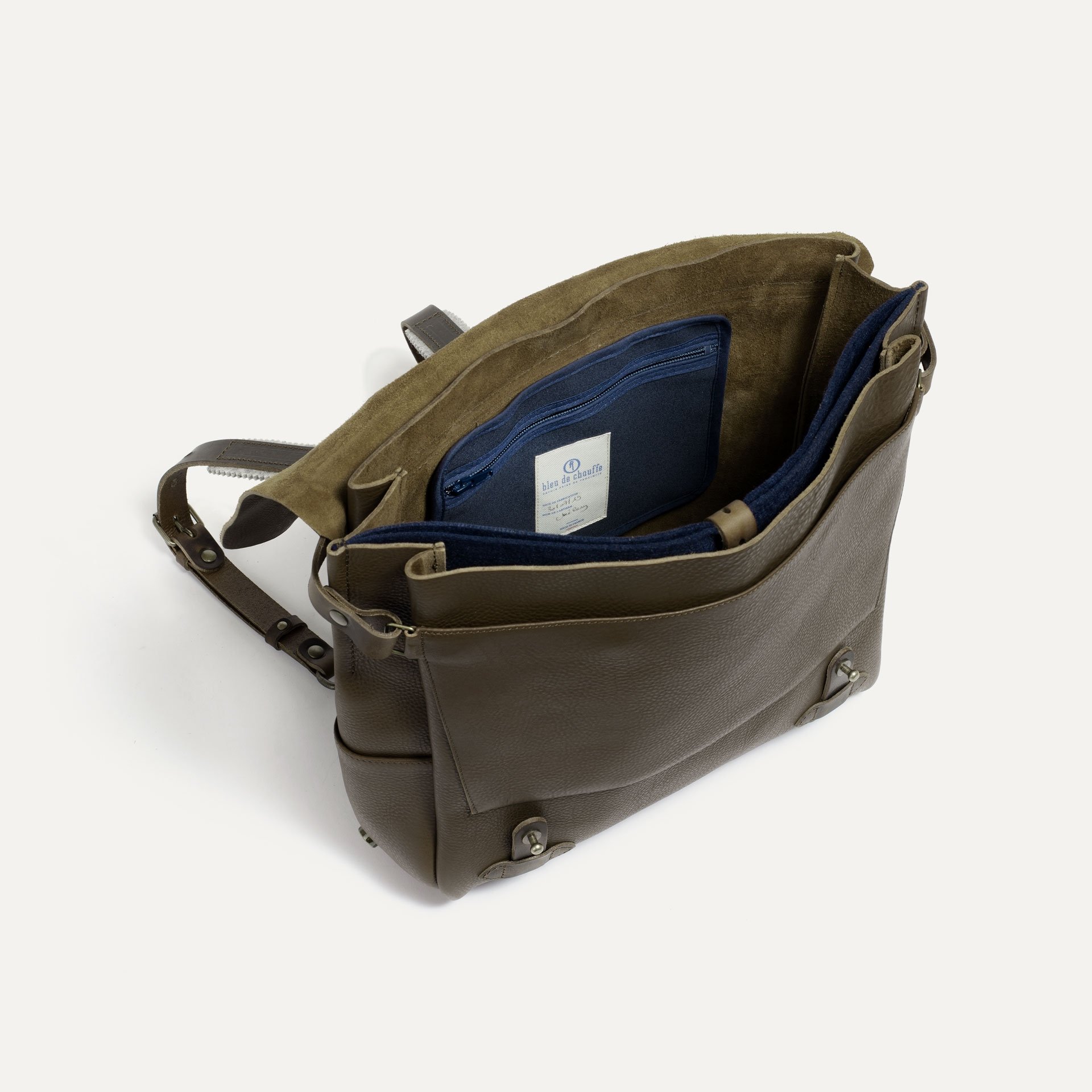 Sac Postier Eclair L - Kaki Marron (Smog) (image n°4)
