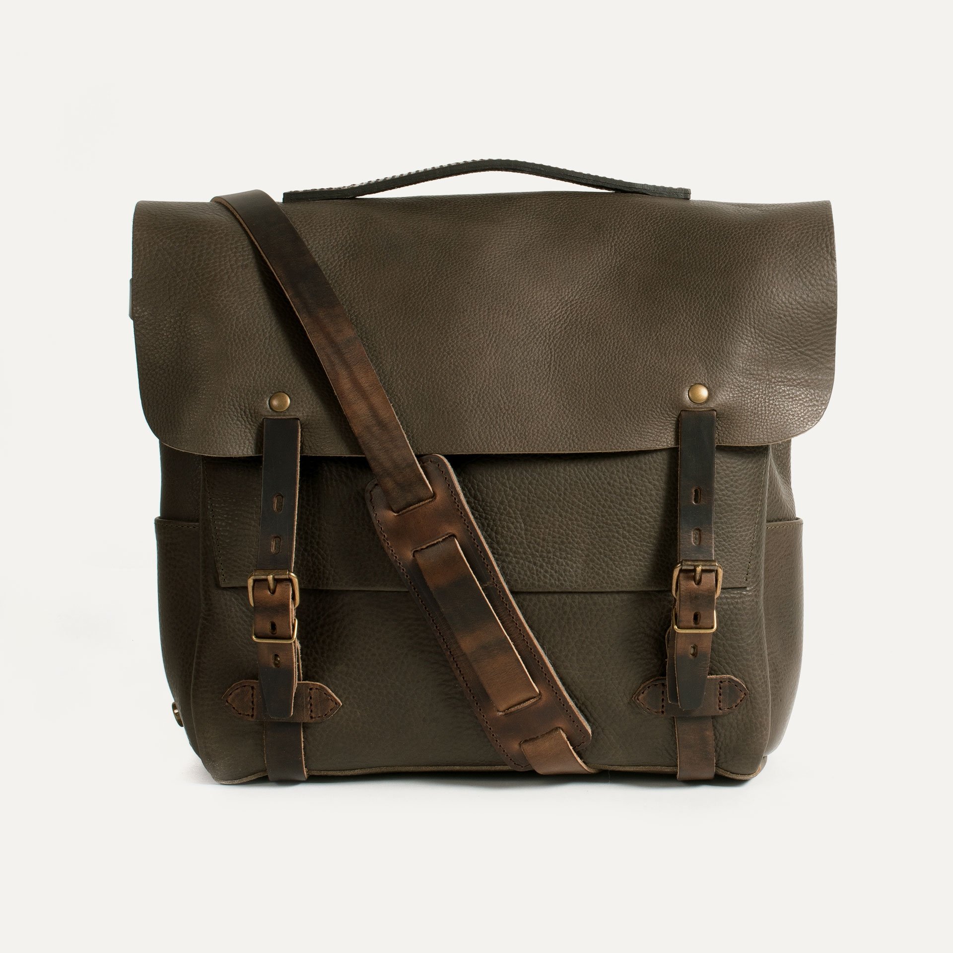 Sac Postier Eclair L - Kaki Marron (Smog) (image n°5)