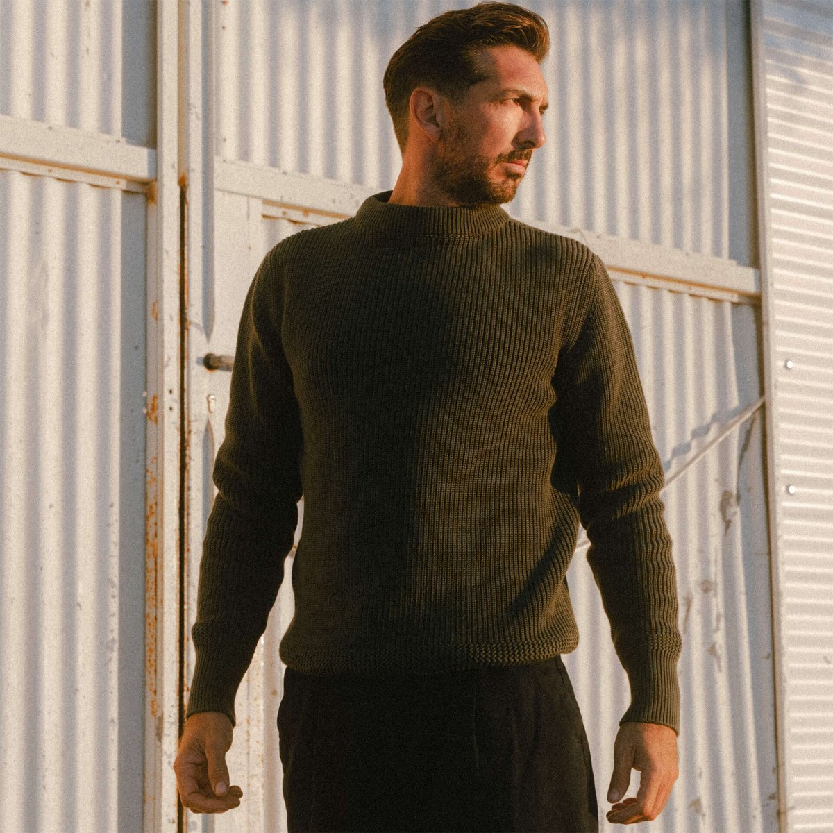 Marinepullover Cancale - khaki Grün (image n°8)