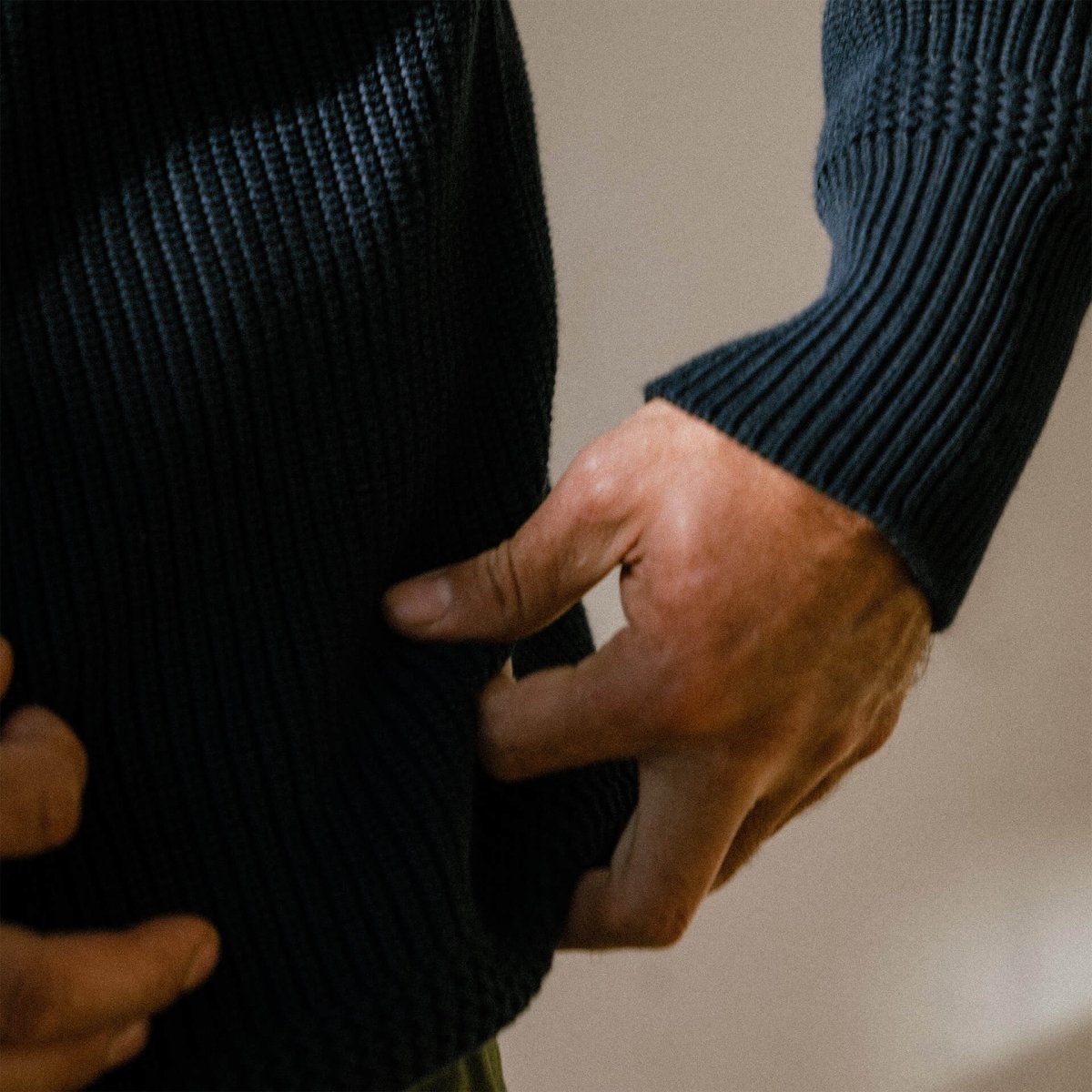 Sauzon Trucker Sweater - Navy Blue (image n°7)