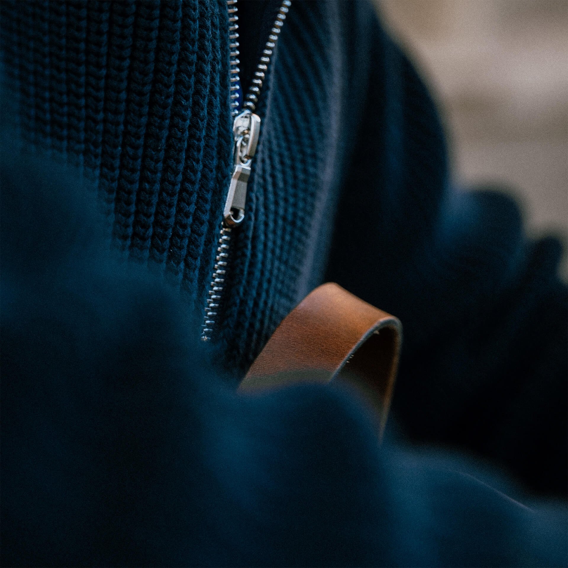 Sauzon Trucker Sweater - Navy Blue (image n°9)