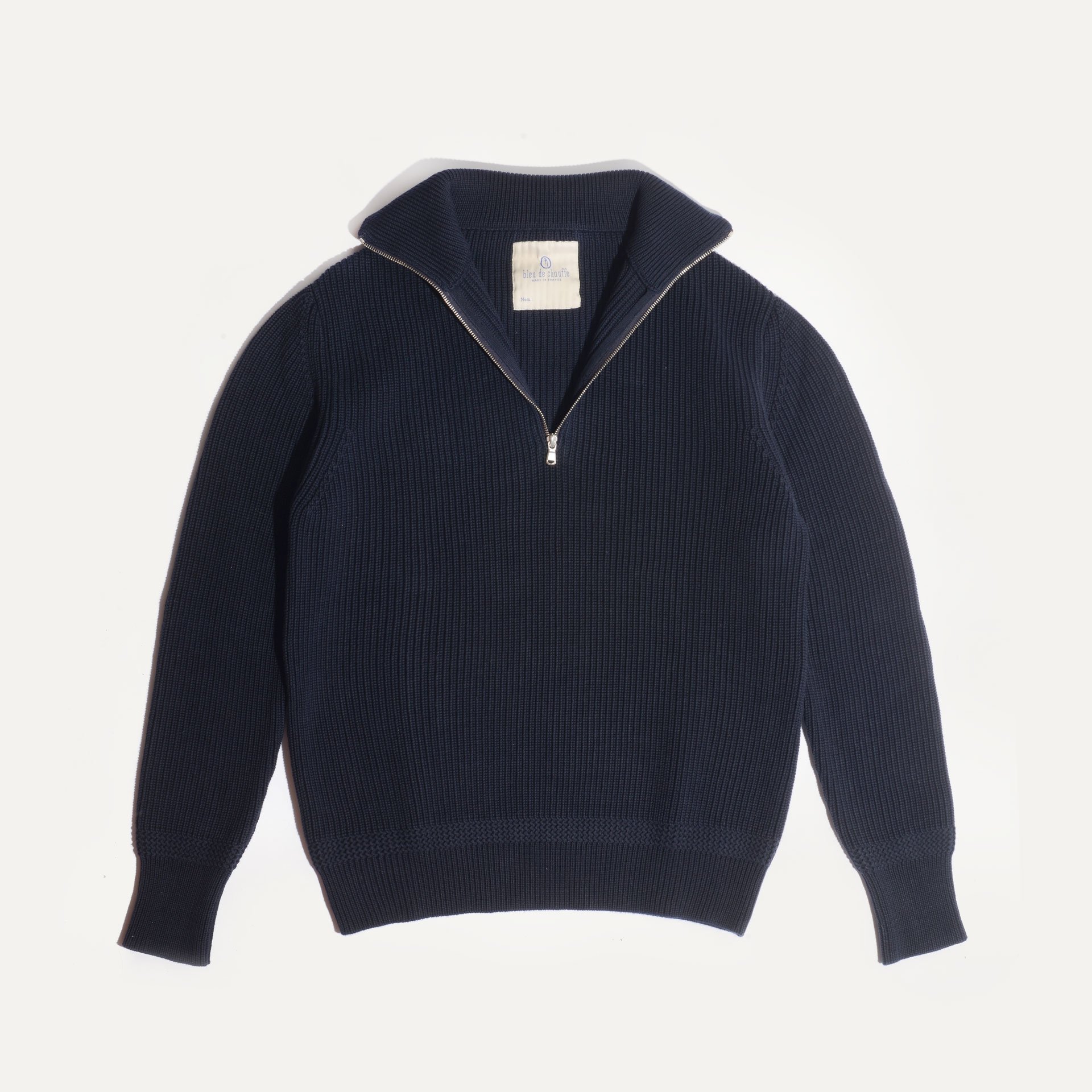 Sauzon Trucker Sweater - Navy Blue (image n°3)