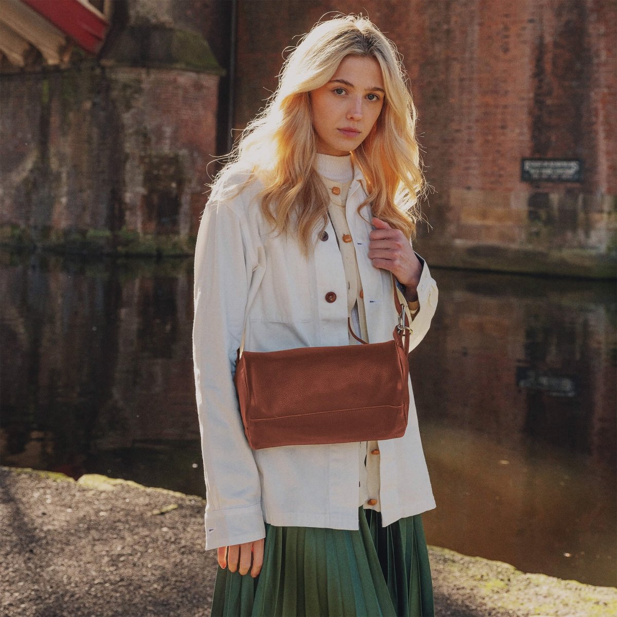 Mini Baluchon Tasche - Bernsteinbraun (image n°4)