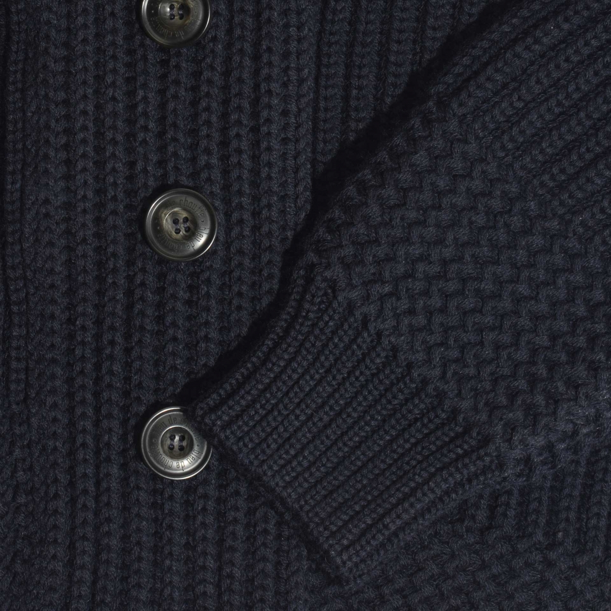 Strickjacke Doëlan - Marineblau (image n°12)