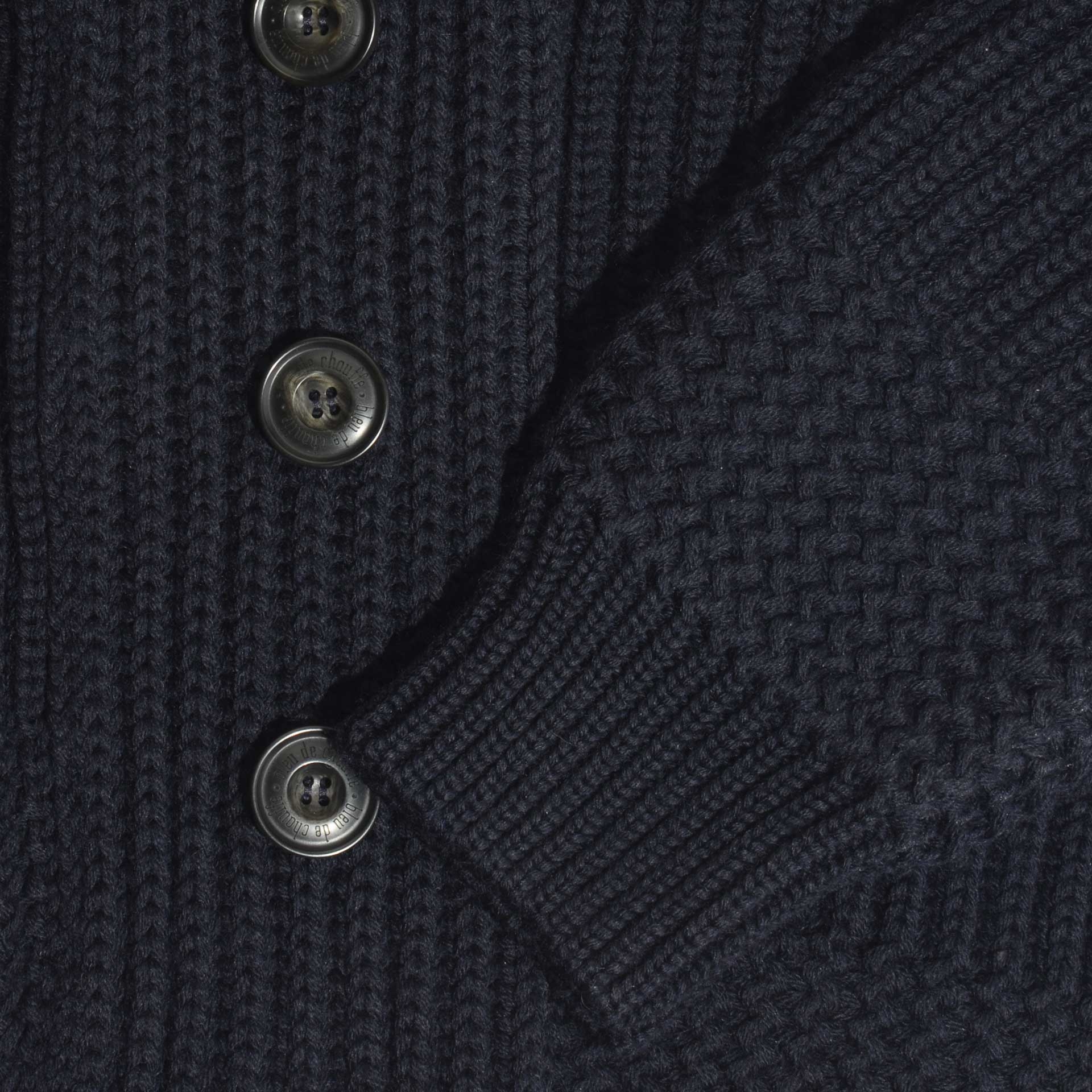 Strickjacke Doëlan - Marineblau (image n°12)