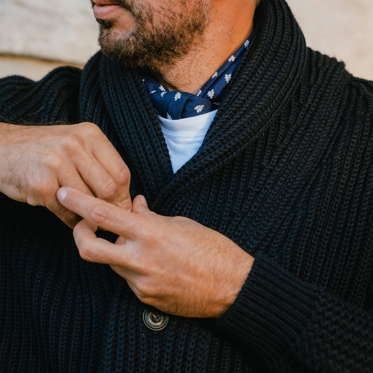 Doëlan cardigan - Navy Blue (image n°7)