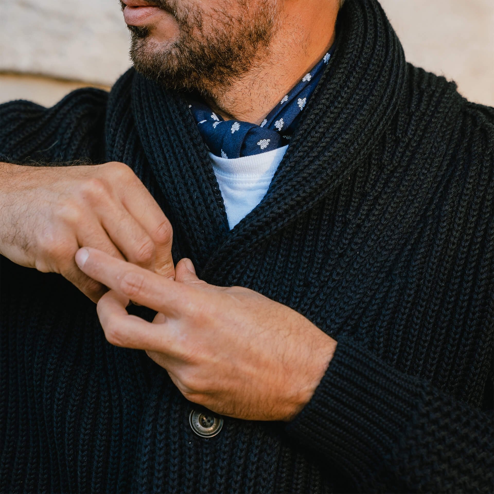 Doëlan cardigan - Navy Blue (image n°7)
