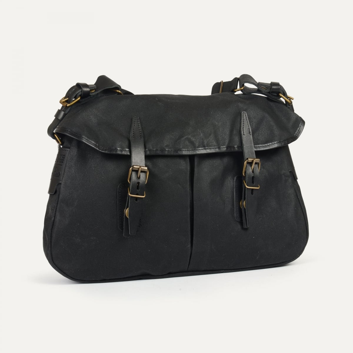 Fisherman's Musette M / Canvas - Black waxed (image n°2)